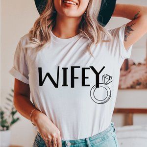 Wifey Graphic T-shirt Unisex Short Sleeve Cotton Graphic Tee